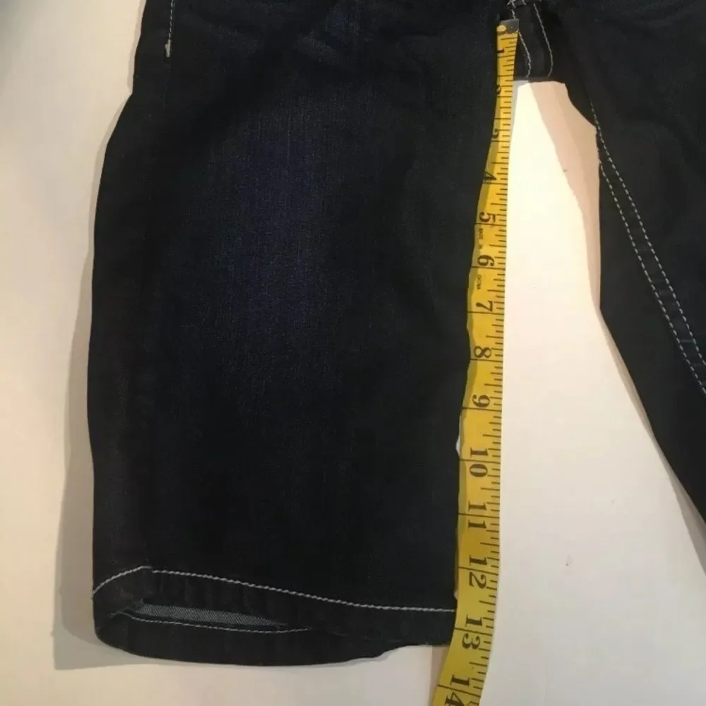 Silver Suki Rose Surplus Long Denim Shorts - Dark Wash - Size 26 (US 2-4)